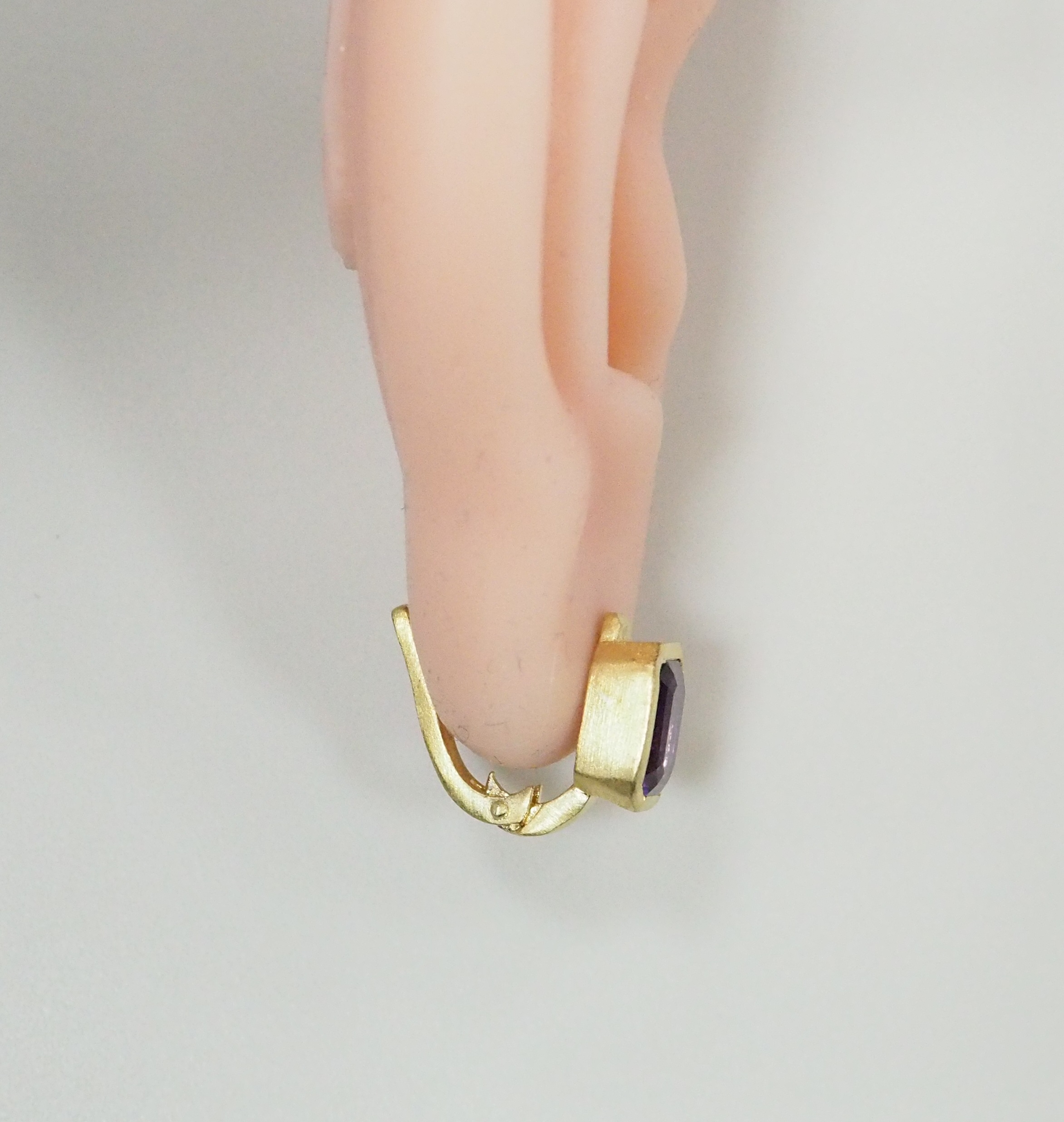 Серебряные серьги с аметистами